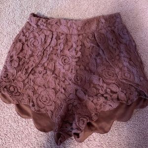Lace shorts